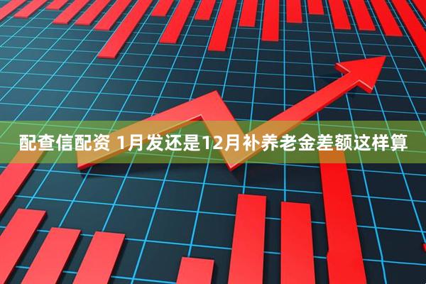 配查信配资 1月发还是12月补养老金差额这样算